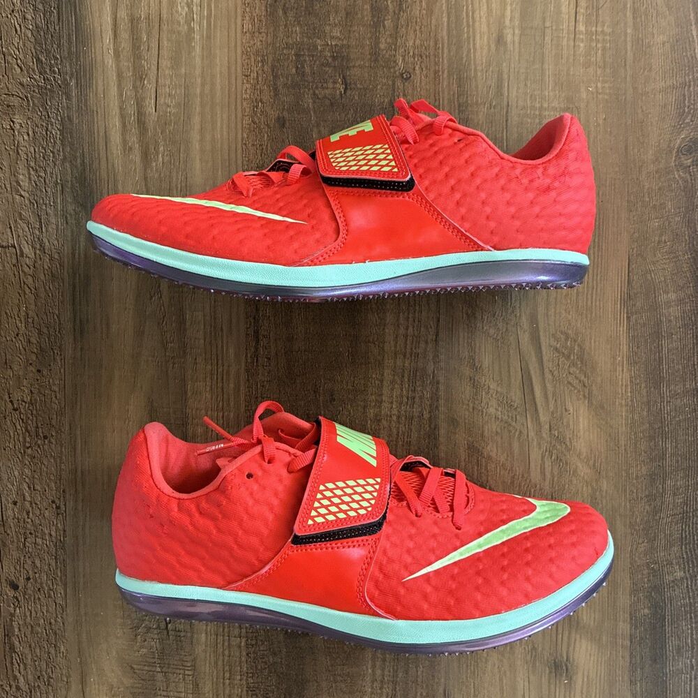 Nike Zoom HJ High Jump Elite Men Sz 5 / Women Sz 6.5 Bright Crimson Track Spikes
